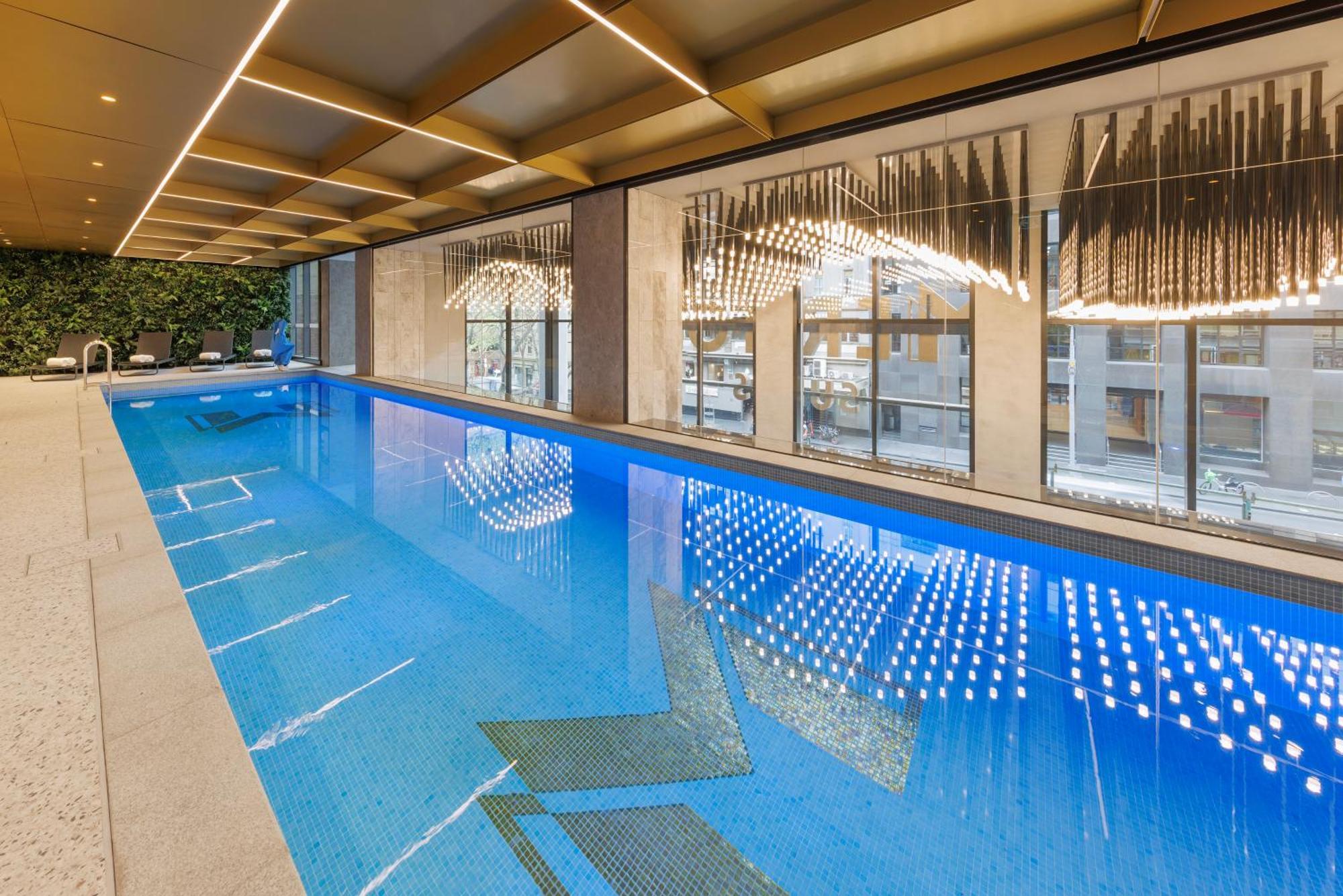 Meriton Suites Melbourne Exterior foto The pool at the 2016 Summer Olympics in Rio de Janeiro
